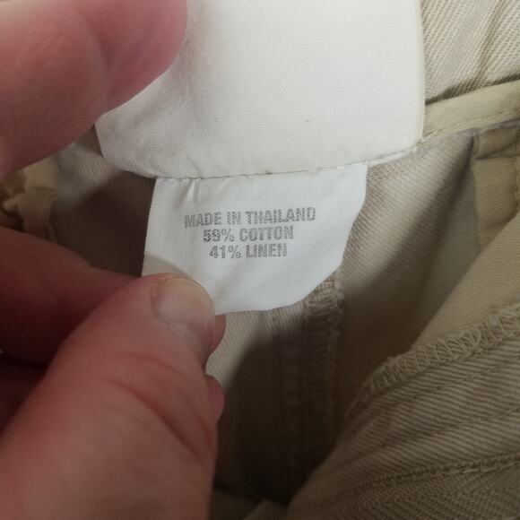 Gap Khakis Linen/Cotton Blend Shorts Size 8 - Picture 4 of 9